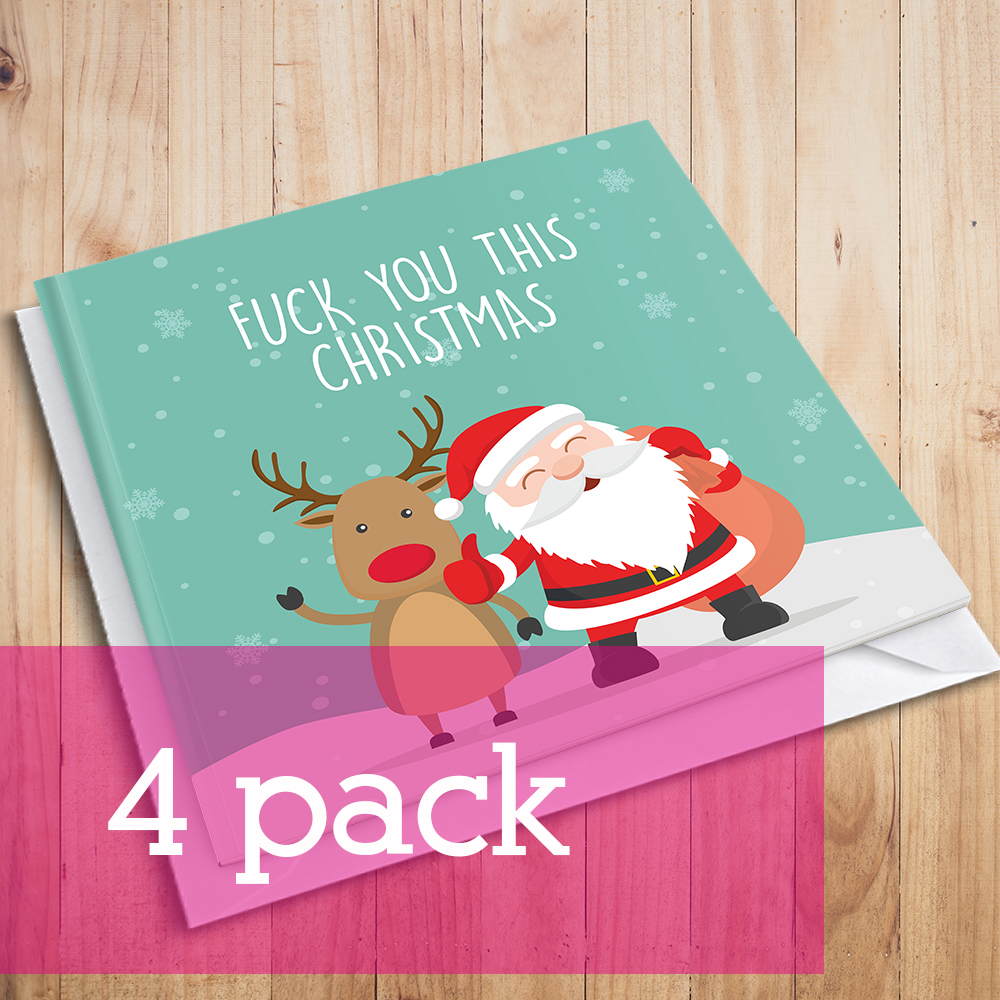 fuck you this christmas with santa 4pack
