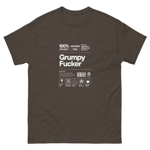 Grumpy Fucker Label T-shirt - Image 8