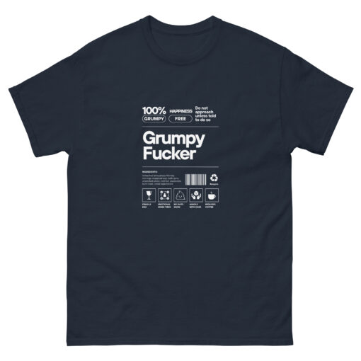 Grumpy Fucker Label T-shirt - Image 4