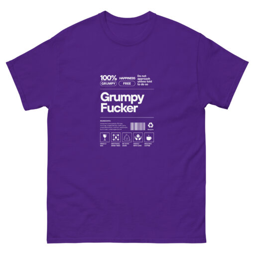 Grumpy Fucker Label T-shirt - Image 6