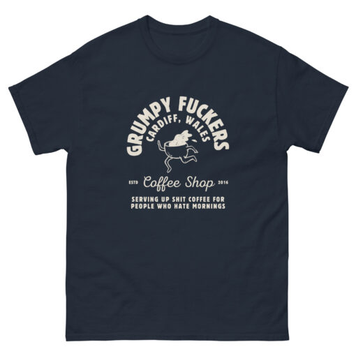 Grumpy Fuckers Coffee Shop retro T-shirt