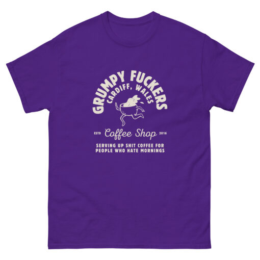 Grumpy Fuckers Coffee Shop retro T-shirt - Image 5