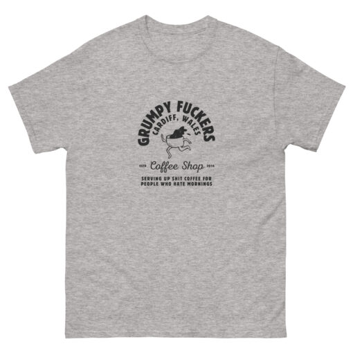 Retro Grumpy Fuckers Coffee Shop Tee - Image 9