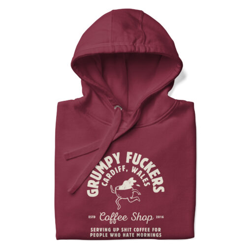 Retro Grumpy Fuckers Coffee Shop hoodie