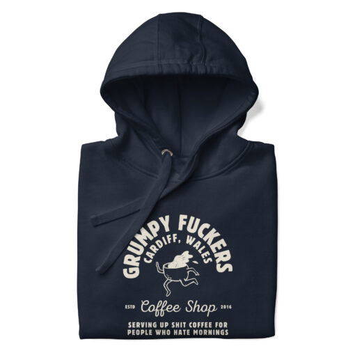 Retro Grumpy Fuckers Coffee Shop hoodie - Image 3